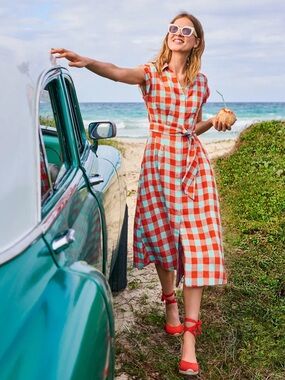 Boden Cassidy Linen Shirtdress